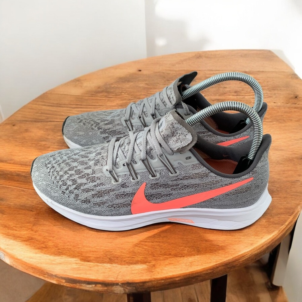 Nike Gray and Coral Athletic Shoes